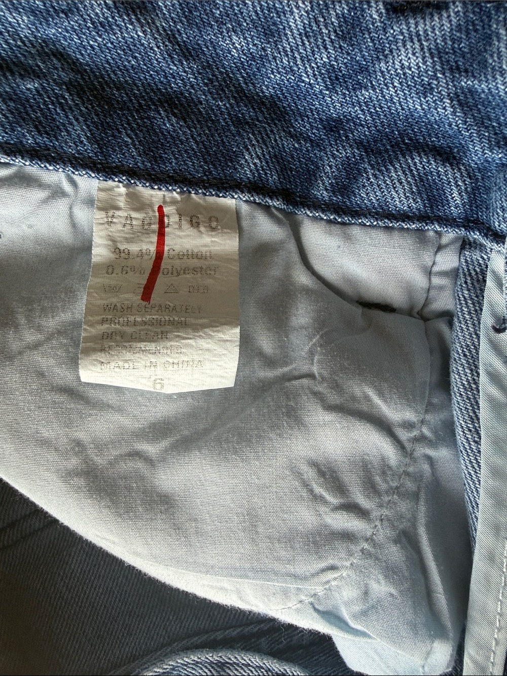 Vagoigo Classic Wide-Leg Women’s Blue Jeans, Size 6 - Picture 2 of 4
